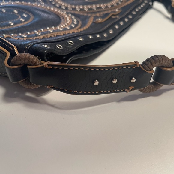 Stunning boho western style leather shoulder bag - Picture 10 of 11